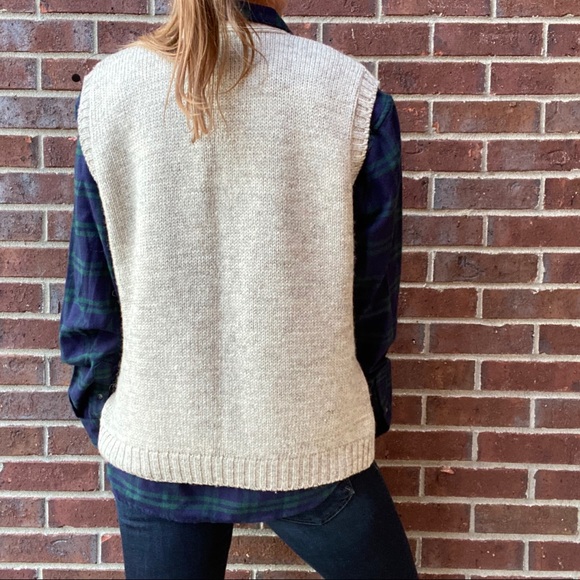 L.L.Bean grandpa sweater vest S men’s/M women’s - Picture 4 of 5